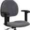 Flash Furniture Contemporary Drafting Chair, 20" L 42-3/4" H, Adjustable Padded, Fabric Seat BT-659-GRY-ARMS-GG - alternate 7